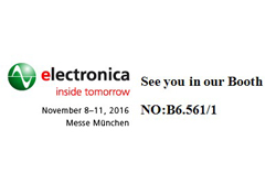 Changzhou Cre-sound Electronics will attend Munich Electronica 2016 from Nov. 8 to Nov. 11.